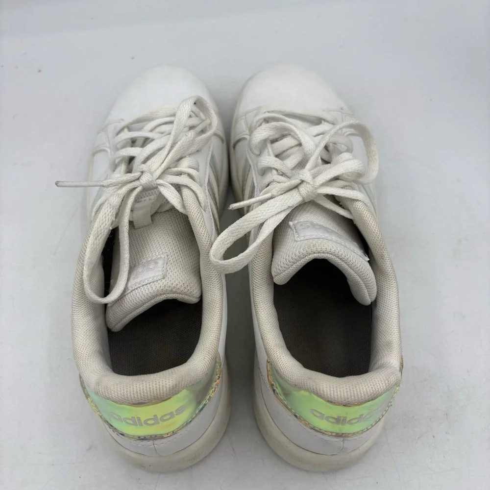 Adidas‎ Shoes Womens Size 5 Grand Court Sneakers Iridescent White